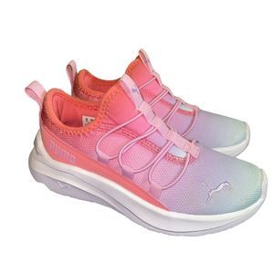 PUMA One4All Slip-On Athletic Shoe - Big Kid - Sunset Sky / Loveable Lilac